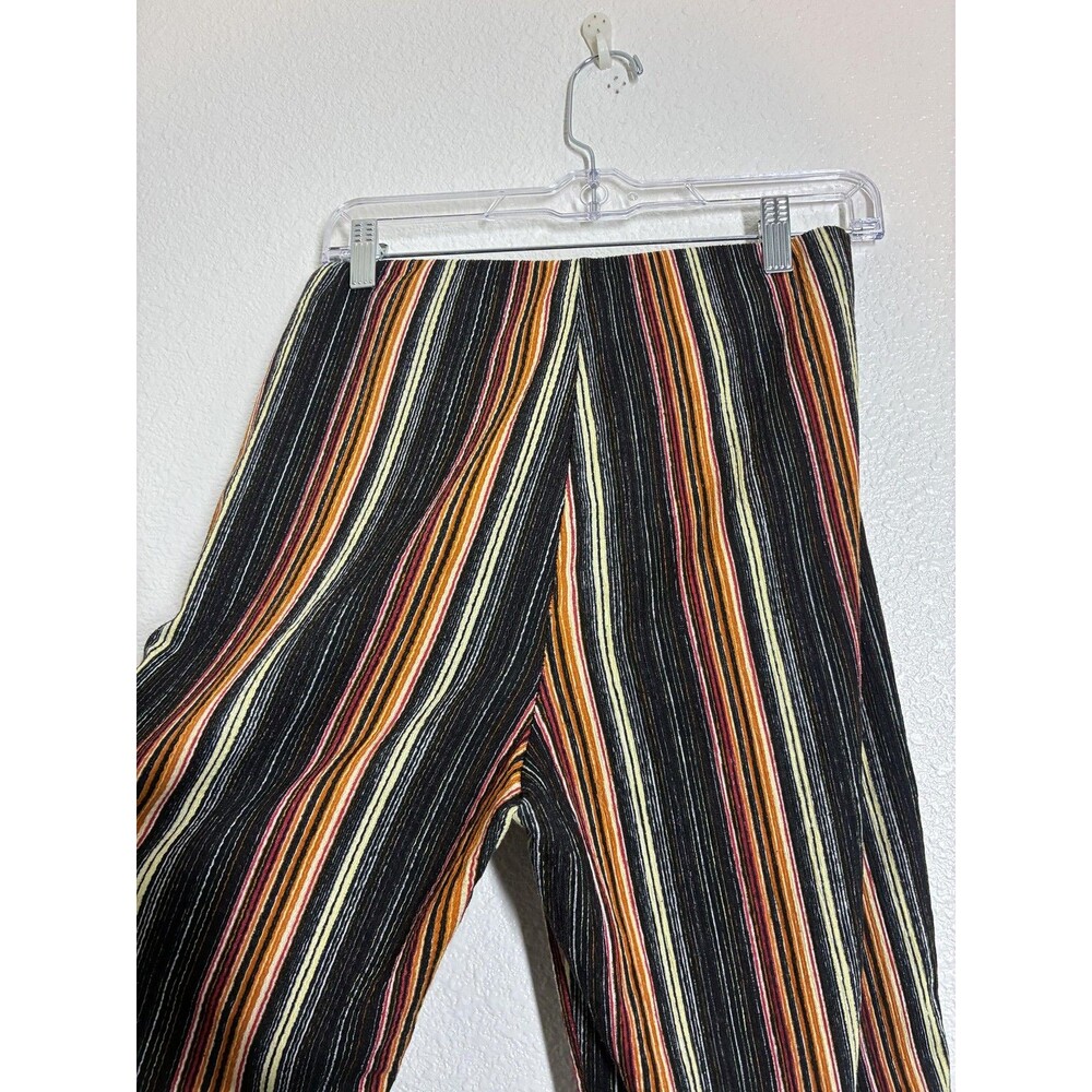 Free People Kitty Flare Pants Womens S Multicolor Stripe Elastic Waist Pull On - Picture 10 of 14